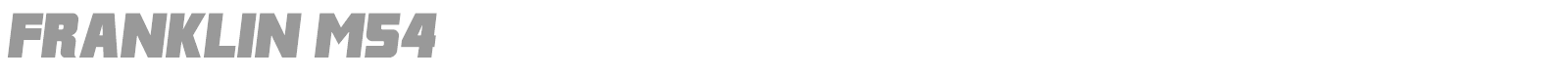 Franklin M54 font preview
